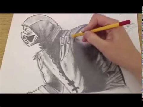 How To Draw Scorpion Mortal Kombat X Youtube