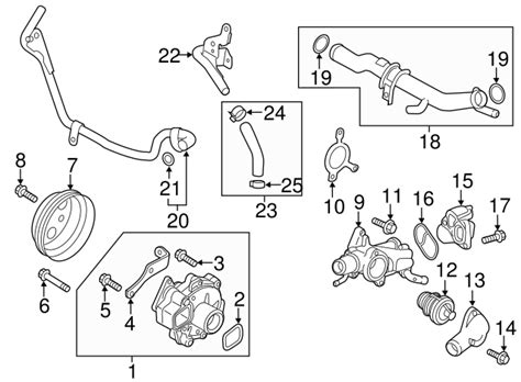 PY8W 15 17Z Engine Coolant Thermostat Housing 2016 2021 Mazda