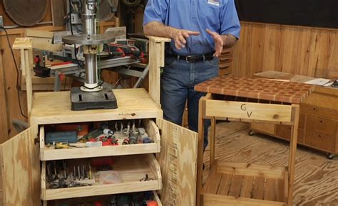 Backyard Bbq Cart End Grain Cutting Board And Shop Cabinet For Benchtop Tools Dvd Woodworkers