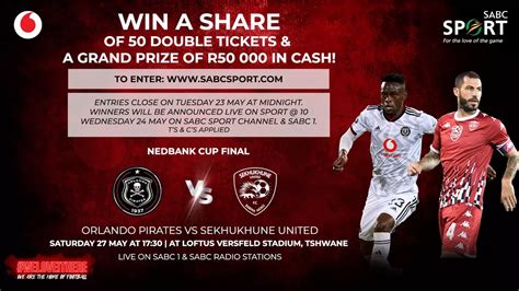 WIN R50 000 Cash And Double Tickets To The 2023 Nedbank Cup Final Soccer