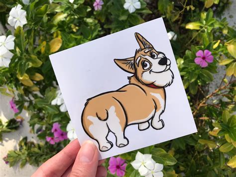 Corgi Butt Vinyl Stickers Boyfriend Christmas Gift Corgi | Etsy