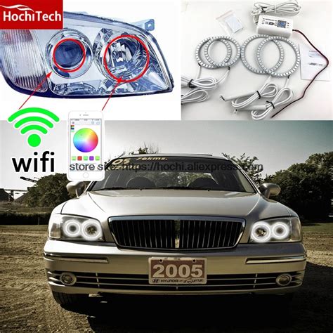 HochiTech Excellent RGB Multi Color Halo Rings Kit Car Styling For