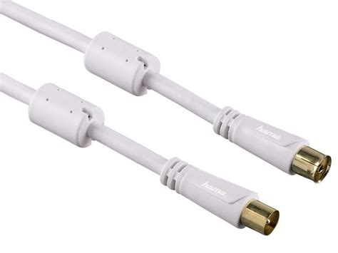 Hama Antennen Kabel Koax Stecker Koax Kupplung Vergoldet 100 DB