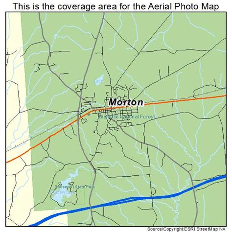 Aerial Photography Map of Morton, MS Mississippi