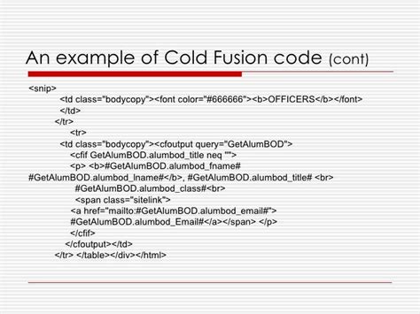 Coldfusion