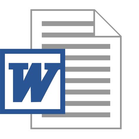 Icon For Word Document 19524 Free Icons Library