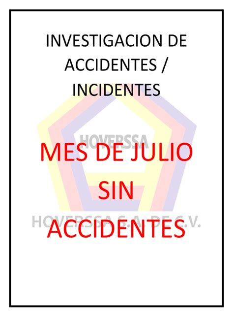 Investigacion De Accidentes Pdf