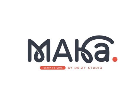 Maka Typeface | Logo design creative, Typeface, Logo design