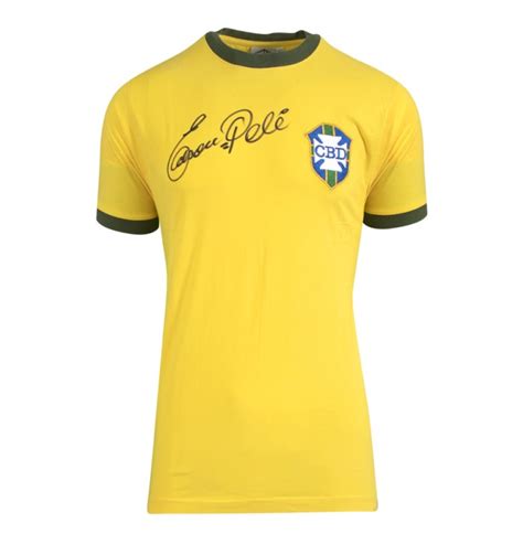 Pele Gerson Jairzinho Carlos Alberto Signed Brazil Shirt 57 OFF