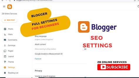 Blogger Seo Setting Advanced Seo Seo Setting For Blogger Robots