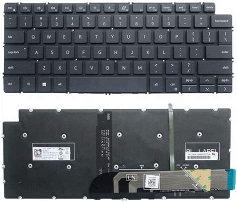 New Us Black English Backlit Backlight Laptop Keyboard Without Palmrest For Dell Vostro 14