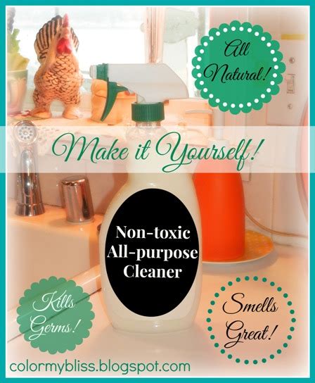 Color My Bliss Diy Non Toxic All Purpose Cleaner