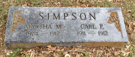 Martha Missouri Mattie Stafford Simpson 1874 1912 Homenaje De Find