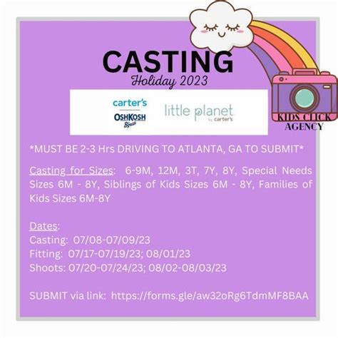 Baby Auditions and Kids Auditions in Atlanta for Osh Kosh – Paid Baby ...