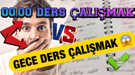 GECE DERS ÇALIŞMAK LGS SON TEKRAR YouTube