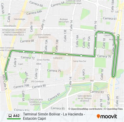 Ruta A Horarios Paradas Y Mapas Capri B Terminal Sim N Bol Var