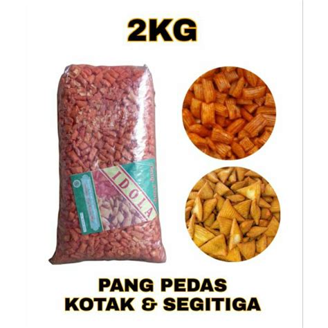 Jual Pang Pedas Manis Kotak Segitiga Jajan Viral Snack Pedas Manis