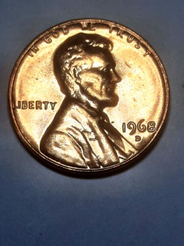 1968 D Lincoln Memorial Cent BU MS UNC Free Shipping