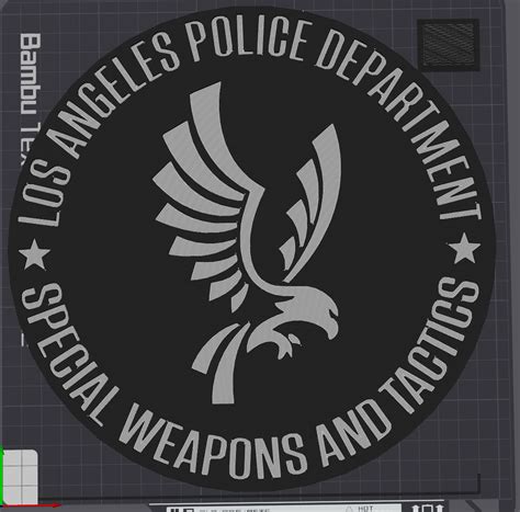 LAPD SWAT Logo by Limelight40 | Download free STL model | Printables.com