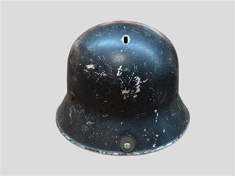 Ww2 German Early M34 Police Helmet Pre War Double Decal