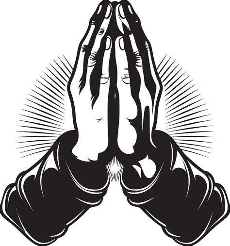 Faithful Fingertips Black Of Praying Hands Unveiled Spiritual Symbol