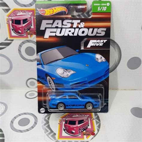 Jual Hot Wheels Fast Furious Porsche 911 GT3 RS Biru Fast Five