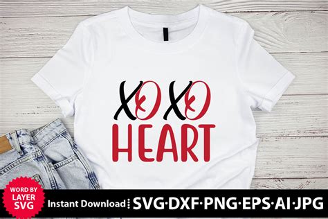 Xoxo Heart Svg Graphic By Sa Crafts · Creative Fabrica