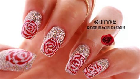 Einfaches Rosen Nageldesign Für Anfänger Easy Rose Nail Art Design