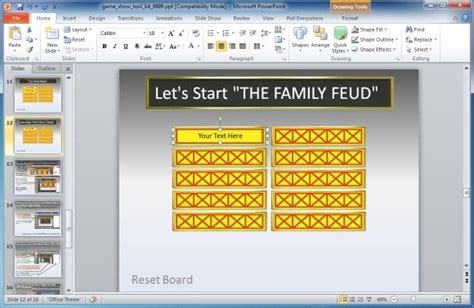 Family Feud PowerPoint Template (PowerPoint Game)