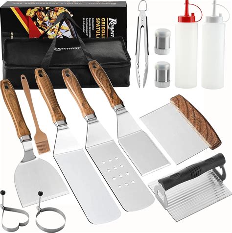 Amazon ROMANTICIST 15PC Professional Griddle Accessories Set With