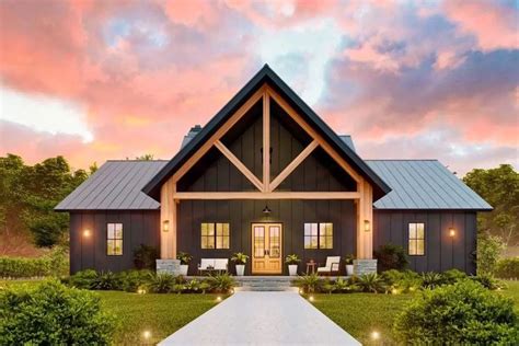 Plan 12330JL 3 Bed Mountain House Plan With Covered Vaulted Front