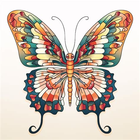 Premium Ai Image Brightly Colored Butterfly With A Long Tail And A