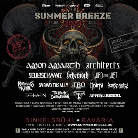 SUMMER BREEZE 2024 Termin Tickets Und Neue Bands U A Mit CRADLE OF