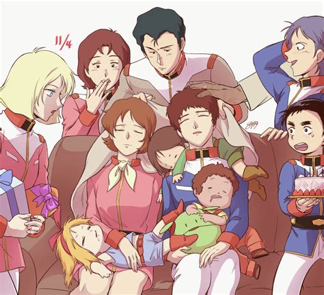 Haro Amuro Ray Sayla Mass Frau Bow Bright Noa And 7 More Gundam And 1 More Drawn By Sappo