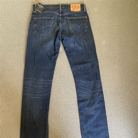 Levi Straight Leg Darkwash Jeans W30 L34 Depop