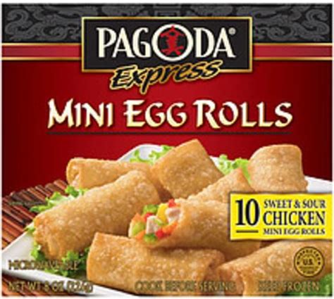 Pagoda Express Sweet And Sour Chicken 10 Ct Egg Rolls Mini 8 Oz