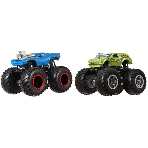 Hot Wheels Monster Trucks Demolition Doubles, 2-Pack of 1:64 Scale Toy ...