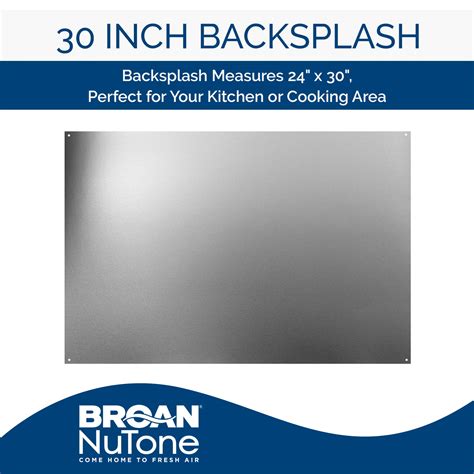 Broan Nutone Sp Reversible Stainless Steel Backsplash Range Hood