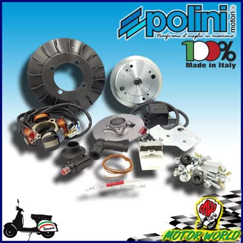 POLINI SET ALLUMAGE Cône D 19 Volant D Inertie 1 2 KG Piaggio Vespa 50