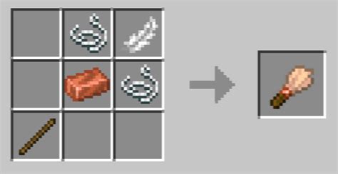 feels like this recipe for brush would make more sense than the current one : r/Minecraft