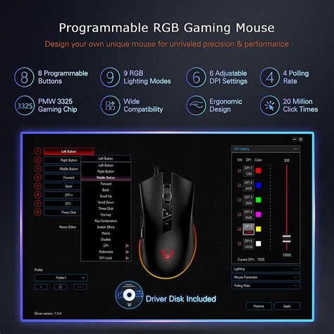 Pictek gaming mouse - uxvica