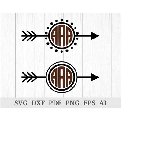 Arrow Monogram Frame Svg Arrow Frame Svg Arrow Frame Svg C Inspire