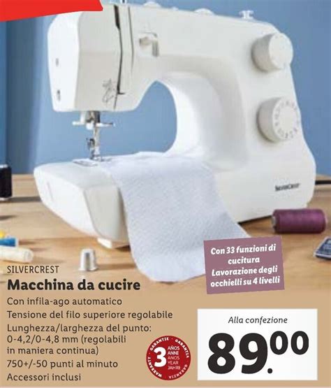 Silvercrest Macchina Da Cucire Offerta Di Lidl