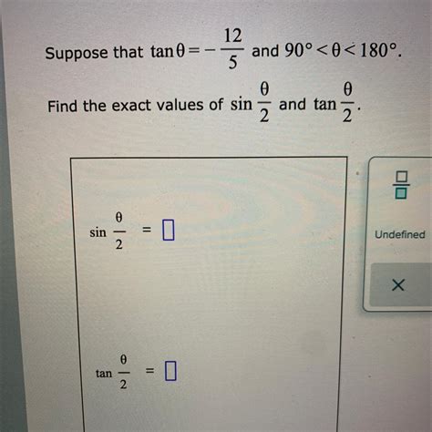 This Is Finding Exact Values Of Sin Theta And Tan Theta Im Really