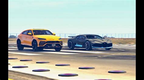 Bugatti Divo Vs Lamborghini Urus Drag Race YouTube