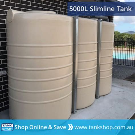 5000 Litre Slimline Poly Water Tank Qtank 1170mm X 2900mm X 1920mm