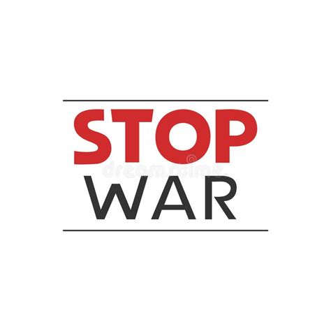 Design Of Stop War Message Stock Vector Illustration Of Vector 245253756