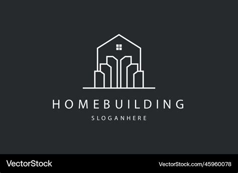 Home building Royalty Free Vector Image - VectorStock