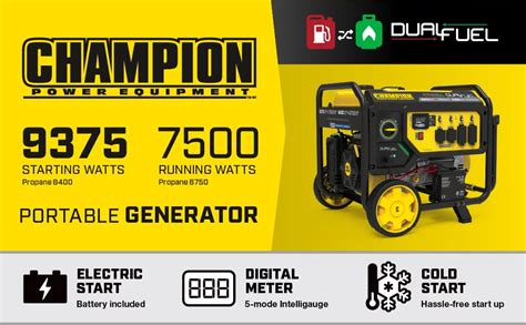 Champion Power Equipment 9375 Watt Dual Fuel Portable