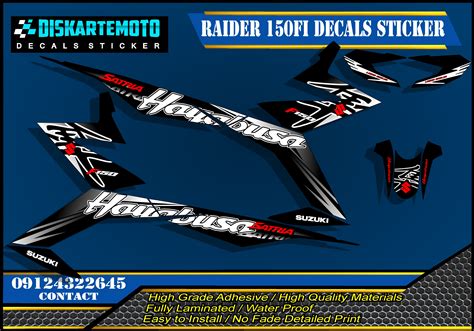 Raider Fi Decals Sticker Hayabusa Design Lazada Ph